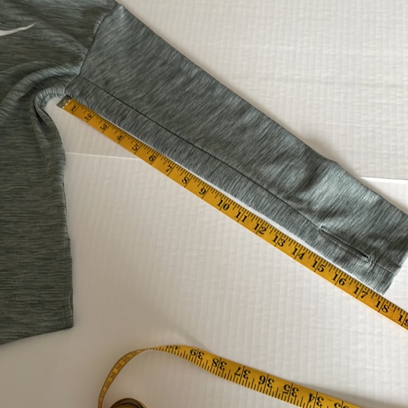 Nike girls heather grey 1/4 zip running dri-fit jacket size L - Picture 12 of 12